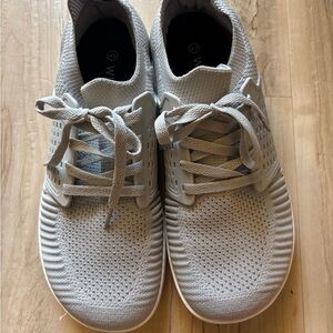 Gray Knit Sneakers